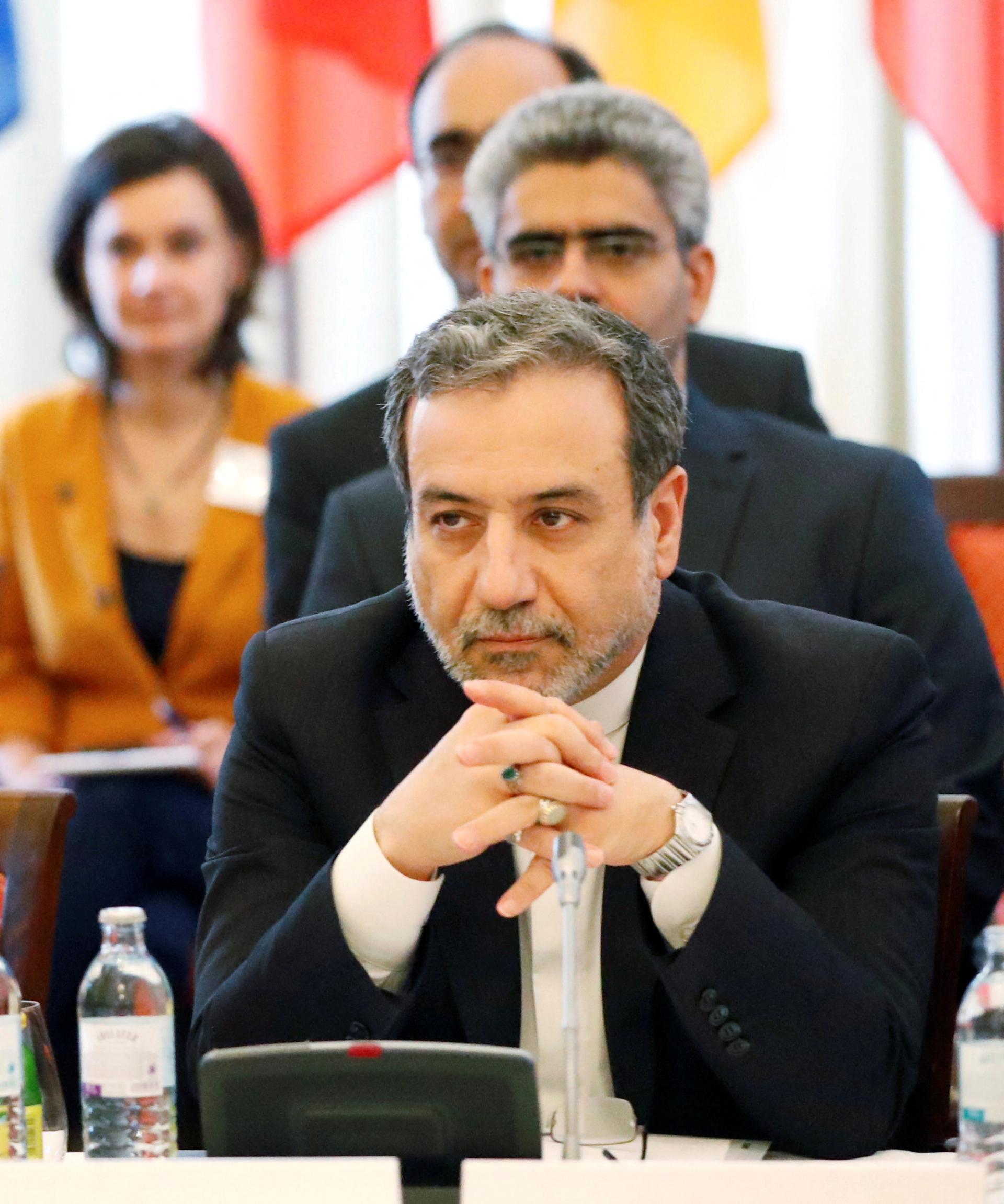 FILE PHOTO: Iran’s top nuclear negotiator Abbas Araqchi attends a meeting of the JCPOA Joint Commission in Vienna, Austria, June 28, 2019. REUTERS/Leonhard Foeger/File Photo