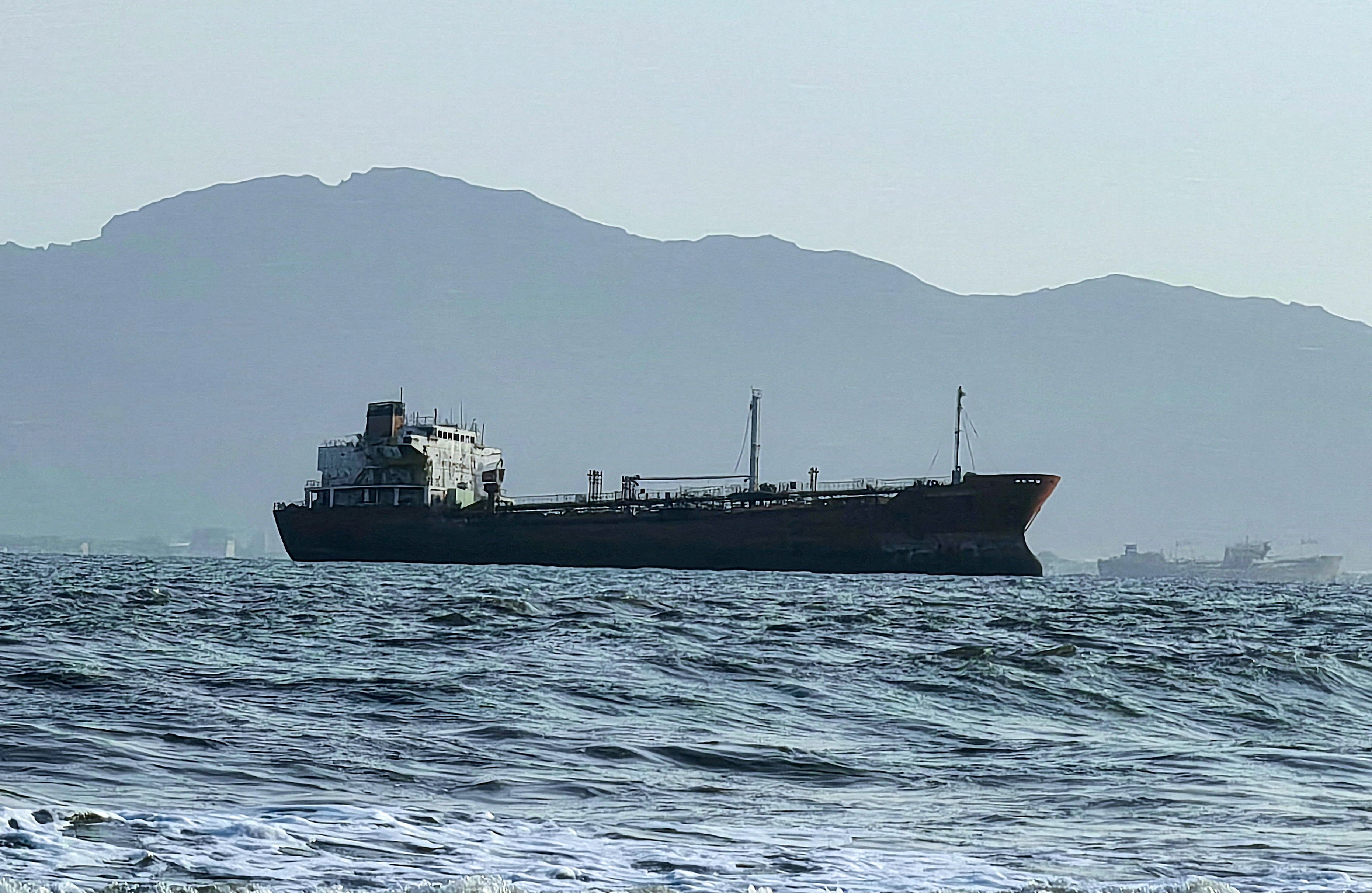 A ship off the port of Aden