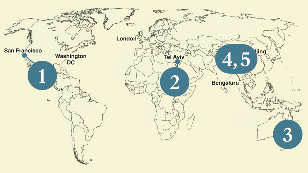 A map of the world