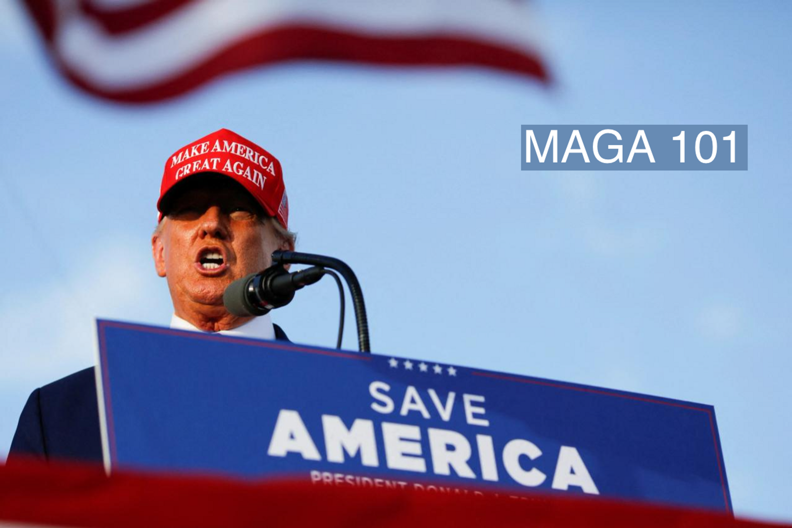 Former U.S. President Donald Trump speaks during a rally ahead of the midterm elections, in Miami, Florida, U.S., November 6, 2022.