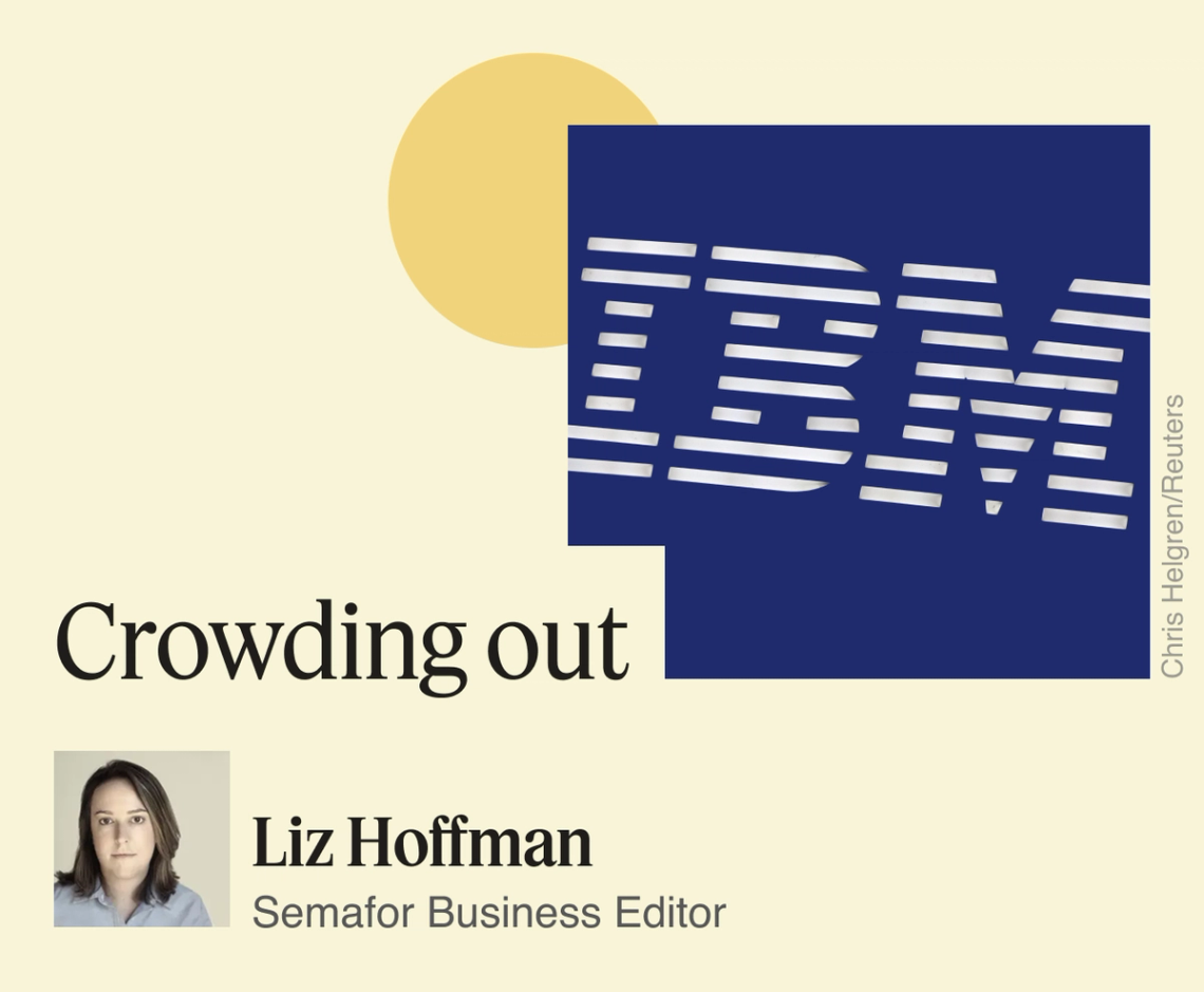 Crowding out.