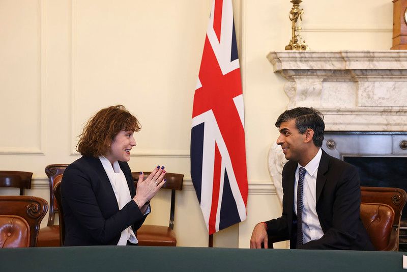 Health Secretary Victoria Atkins pictured with Prime Minister Rishi Sunak 