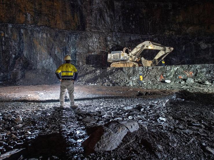 Employees work at Damang gold mine near the town of Abosso, Ghana, Jan. 26, 2026