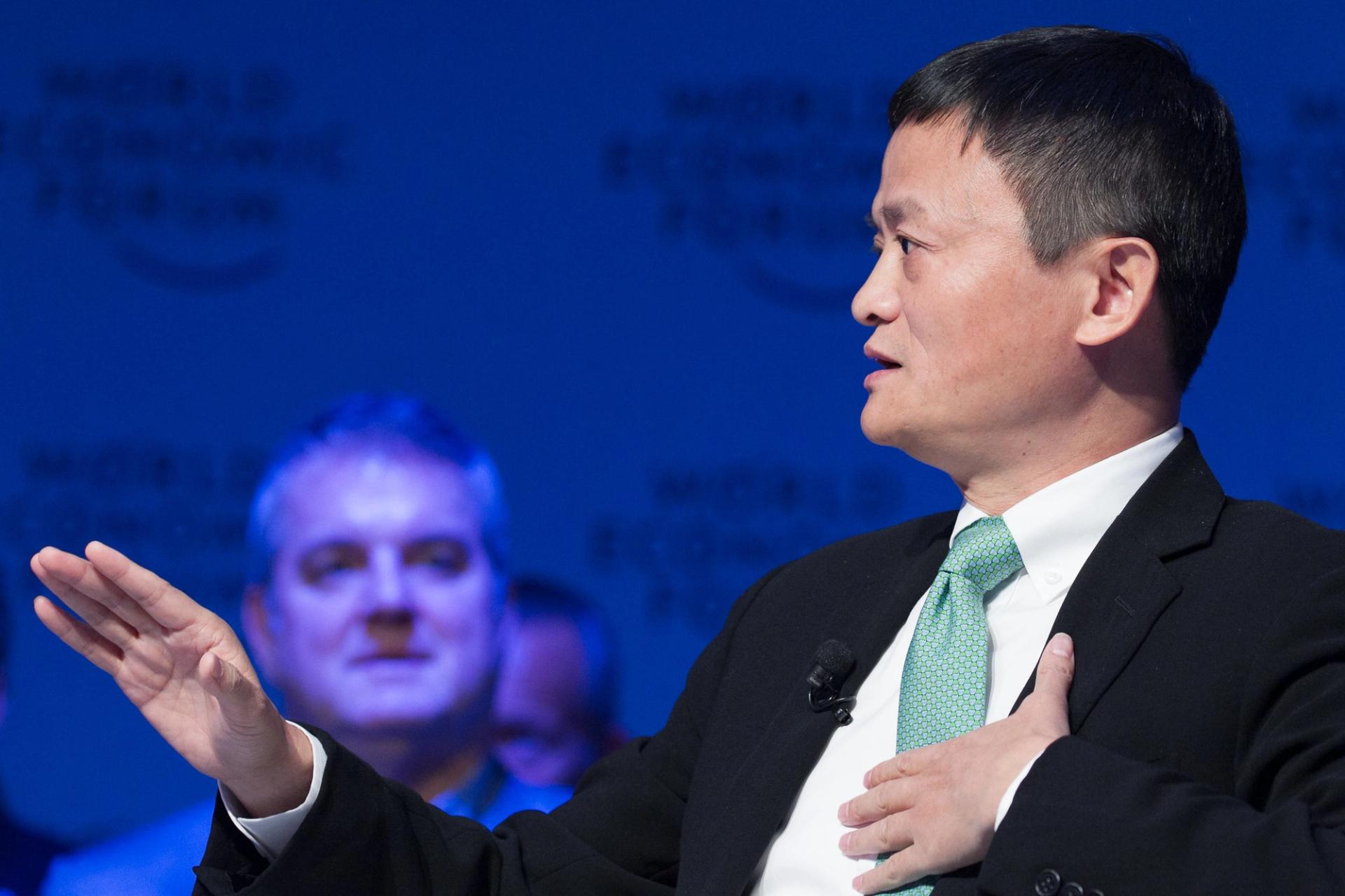 Jack Ma in Davos in 2017