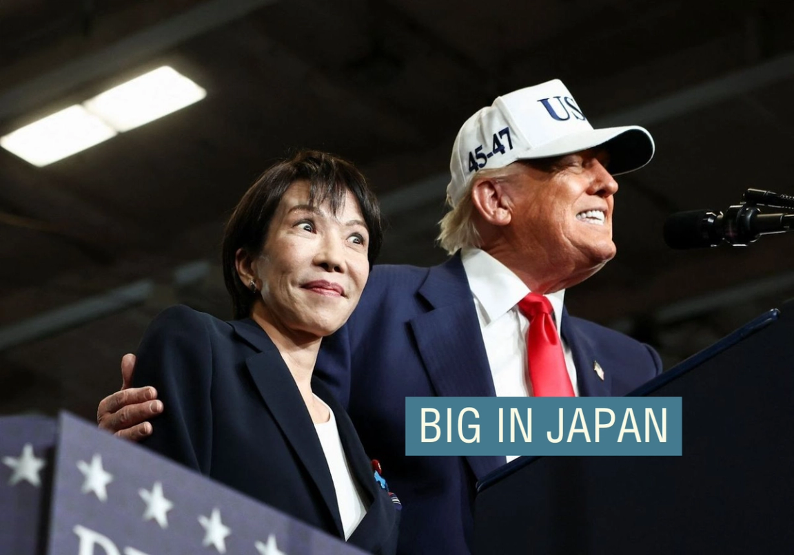 Sanae Takaichi and Donald Trump.