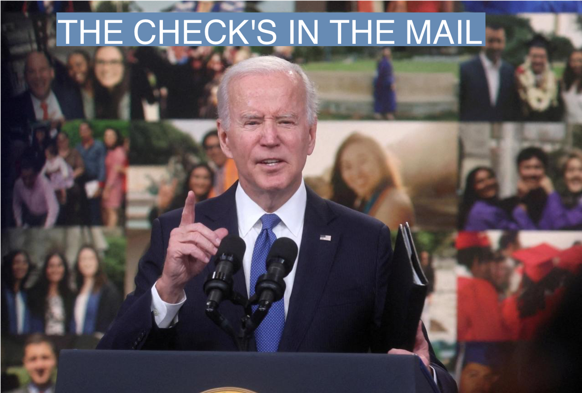 U.S. President Joe Biden delivers remarks about the student loan forgiveness program from an auditorium on the White House campus in Washington, U.S., October 17, 2022.