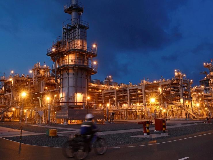 LNG plant in Indonesia.