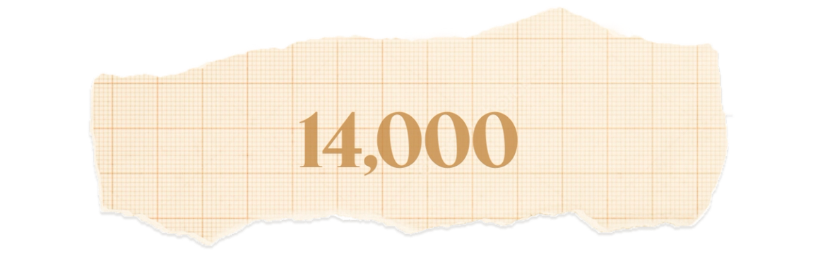 14,000.