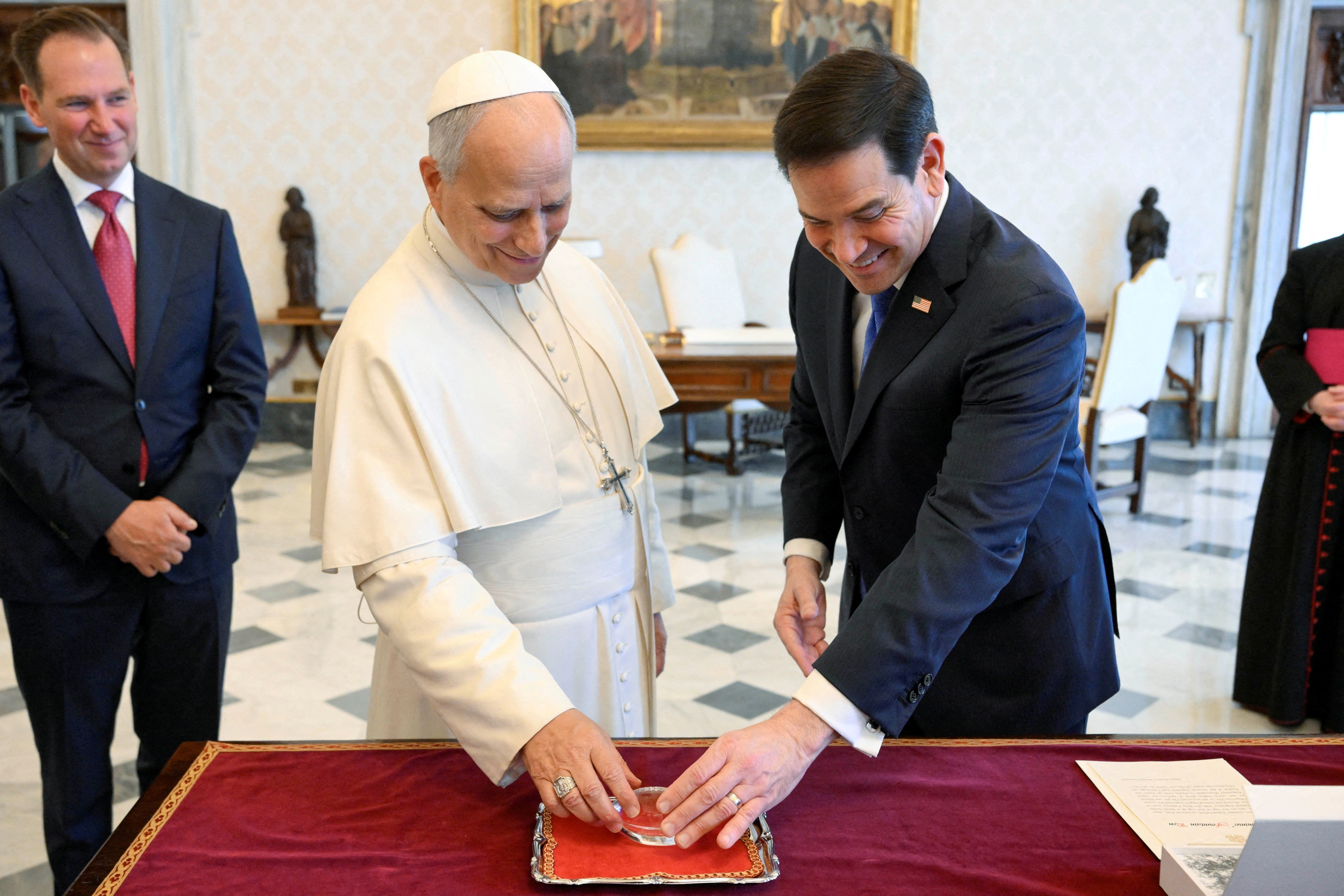 Marco Rubio and Pope Leo XIV