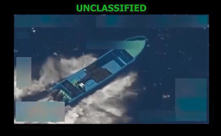 Still from unclassified strike video