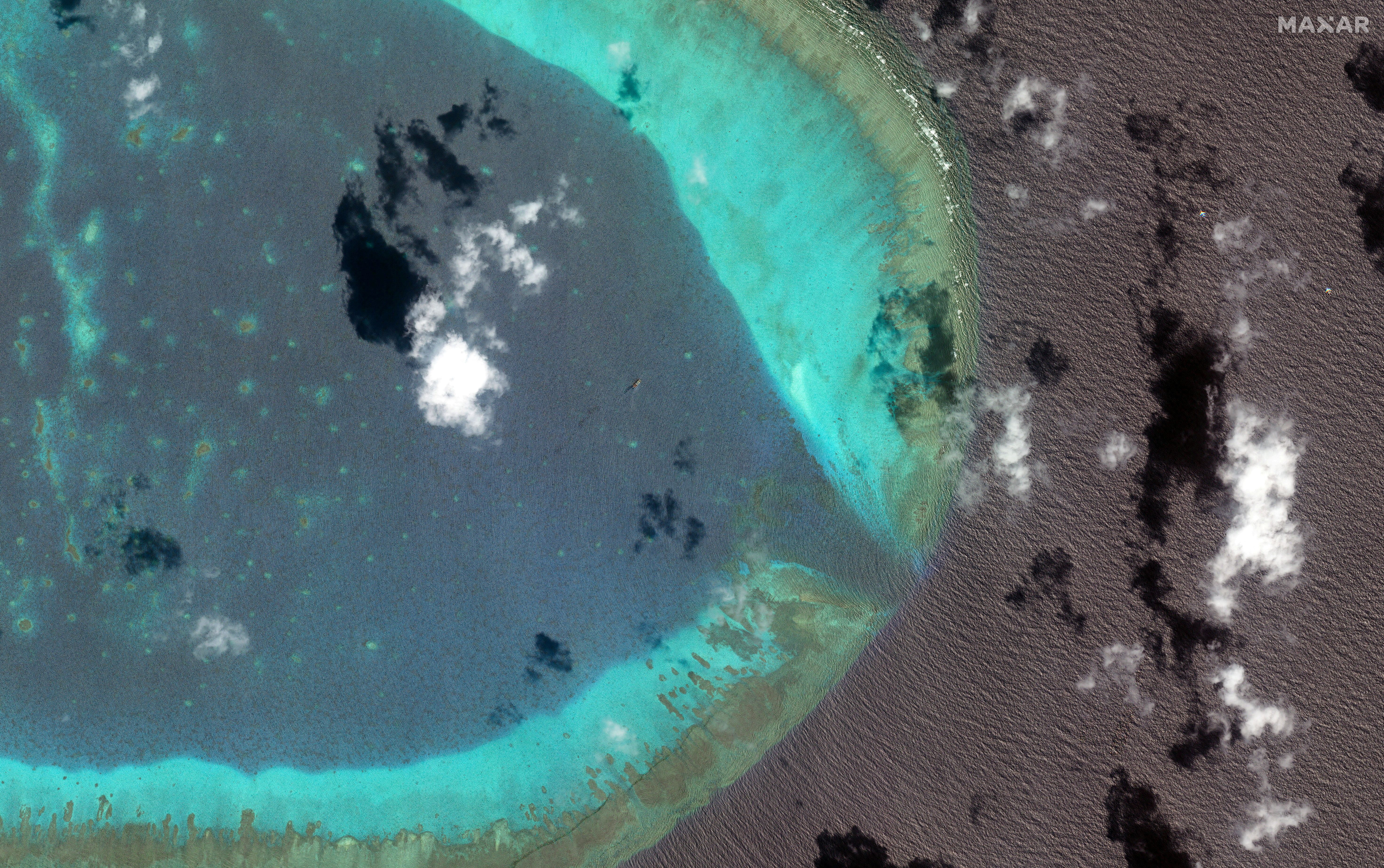 Chinese H-6 bombers fly at the disputed edge of the South China Sea in March. 
