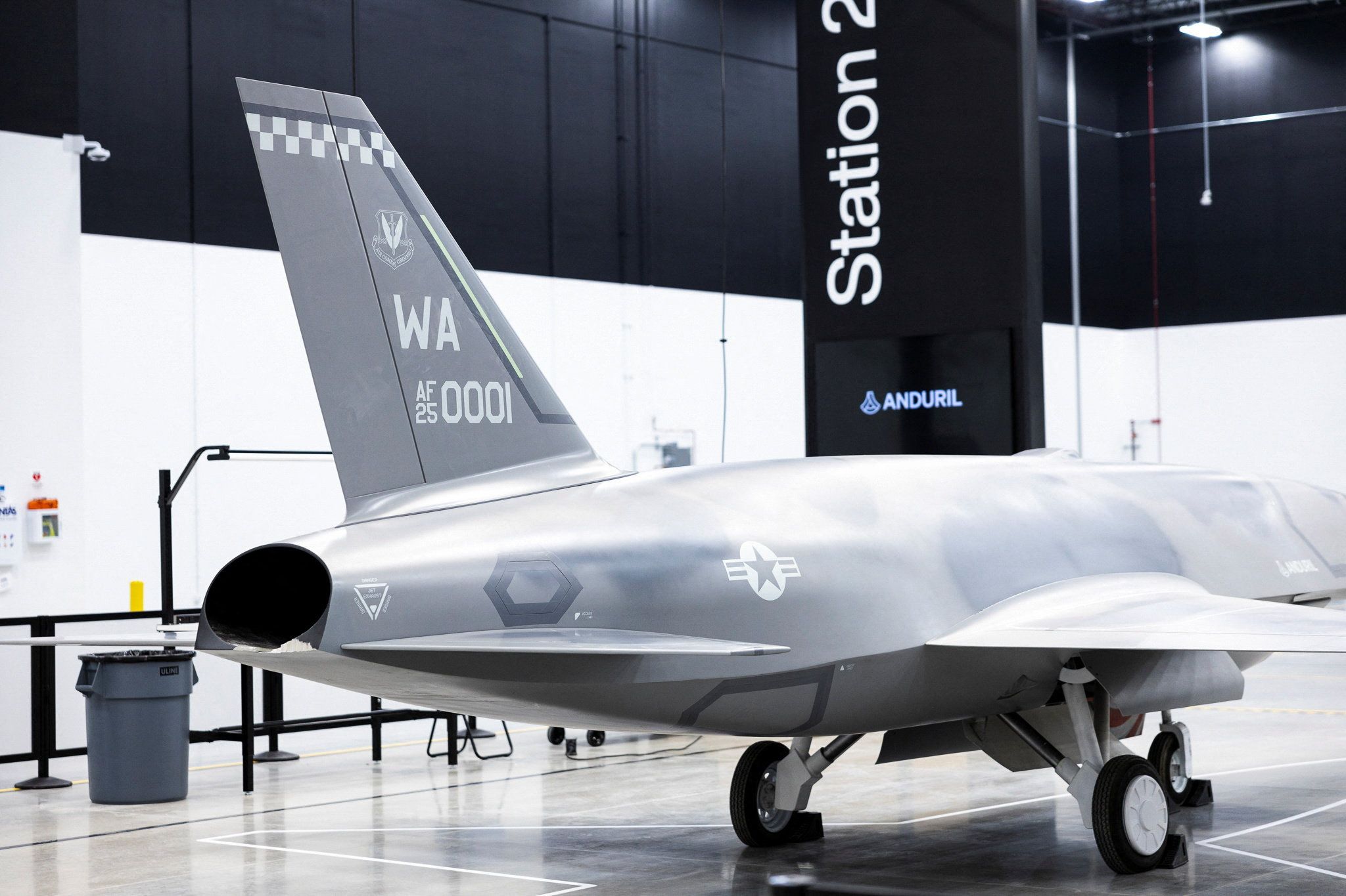A drone inside the Arsenal-1 manufacturing facility in Ohio. 