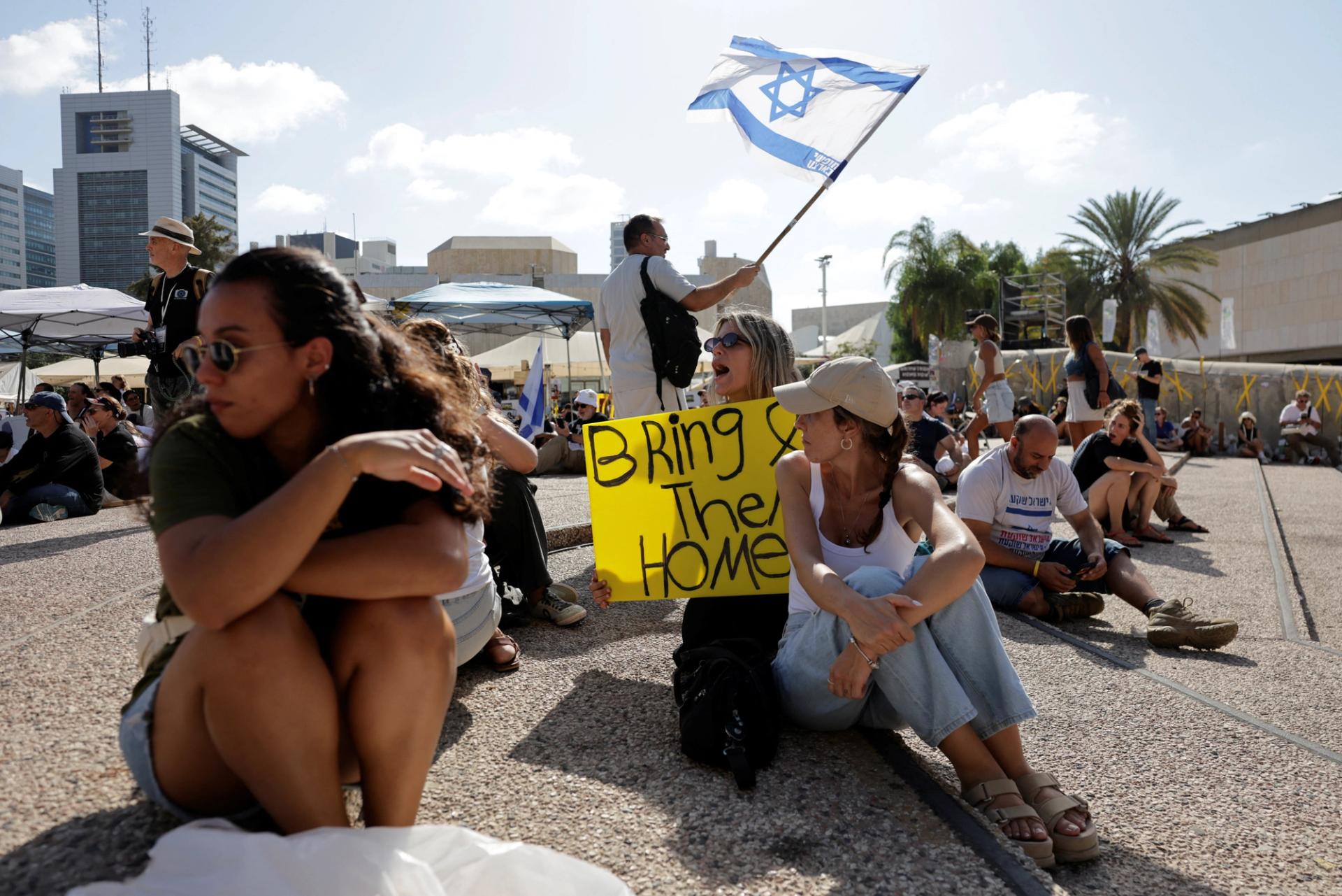 Israeli protesters.