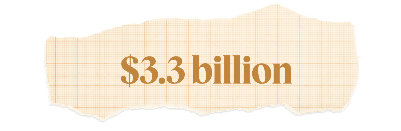 $3.3 billion