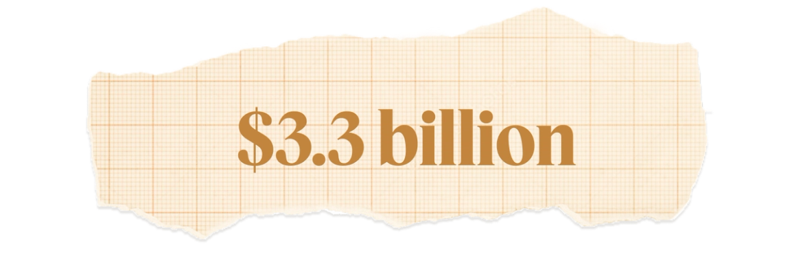 $3.3 billion