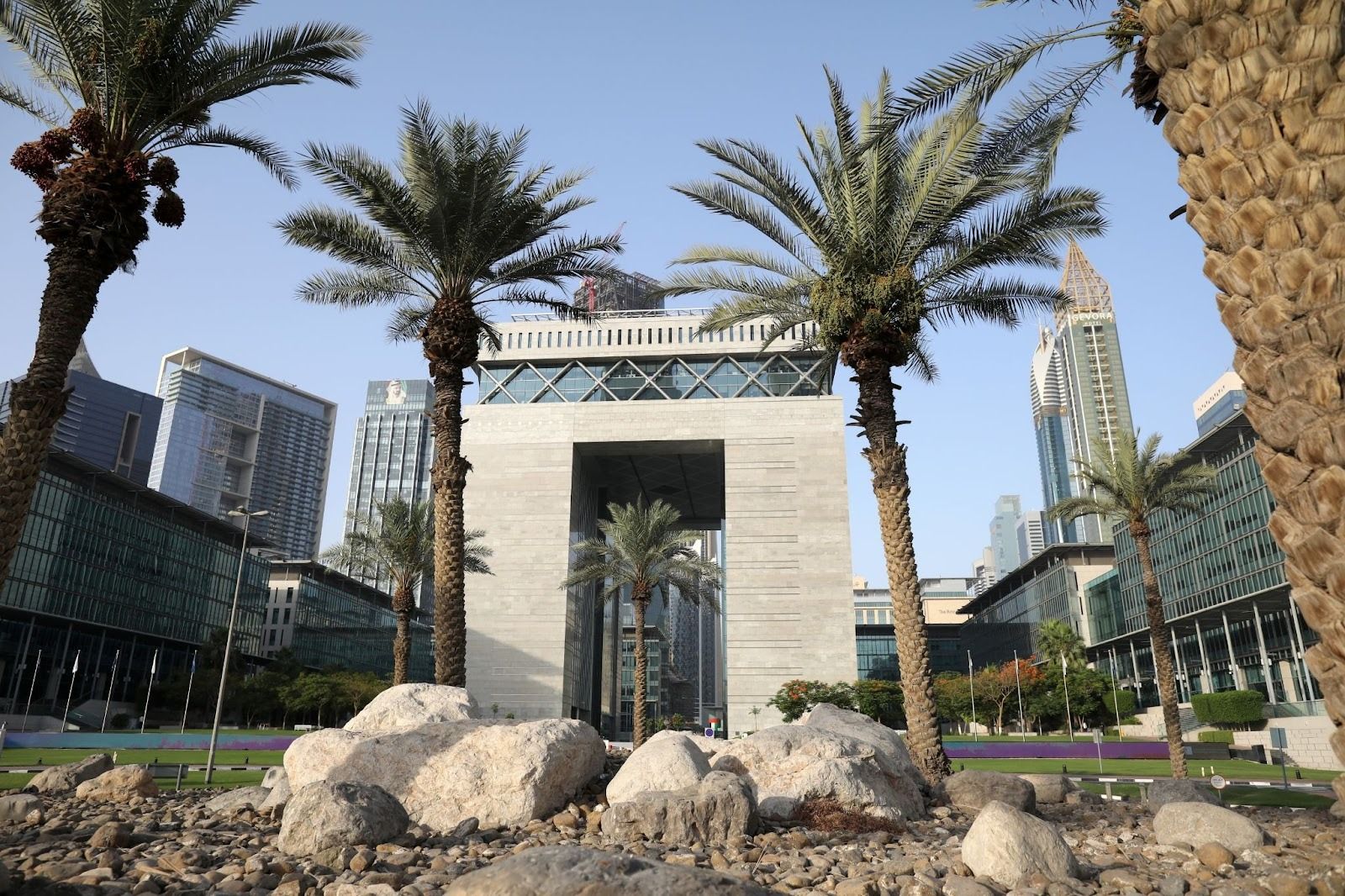 A general view of The Gate building at Dubai International Financial Centre (DIFC) in Dubai.