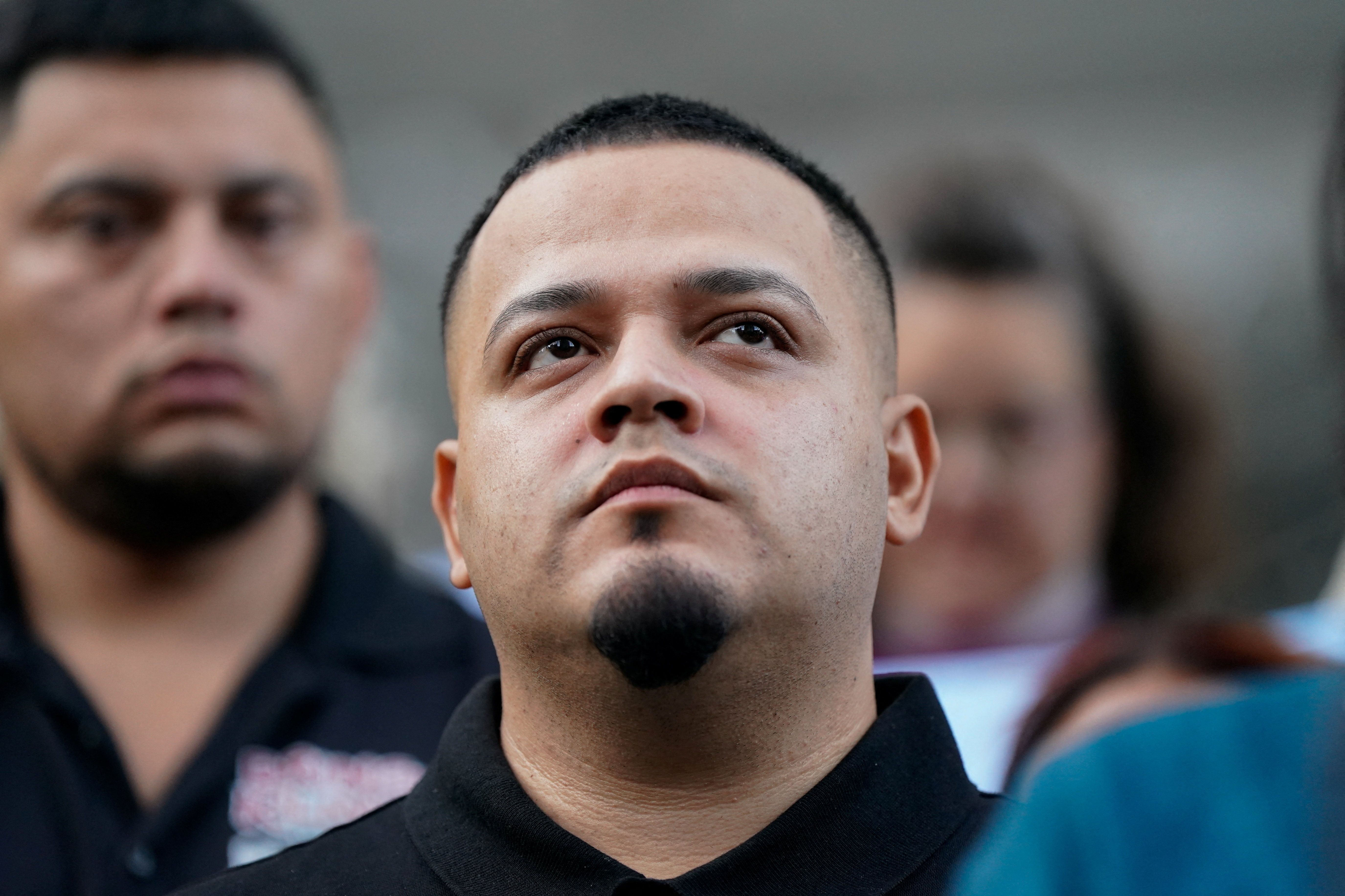 Kilmar Abrego Garcia, the migrant whose wrongful deportation to El Salvador made him a symbol of U.S. President Donald Trump’s aggressive immigration policies, attends an event with supporters.