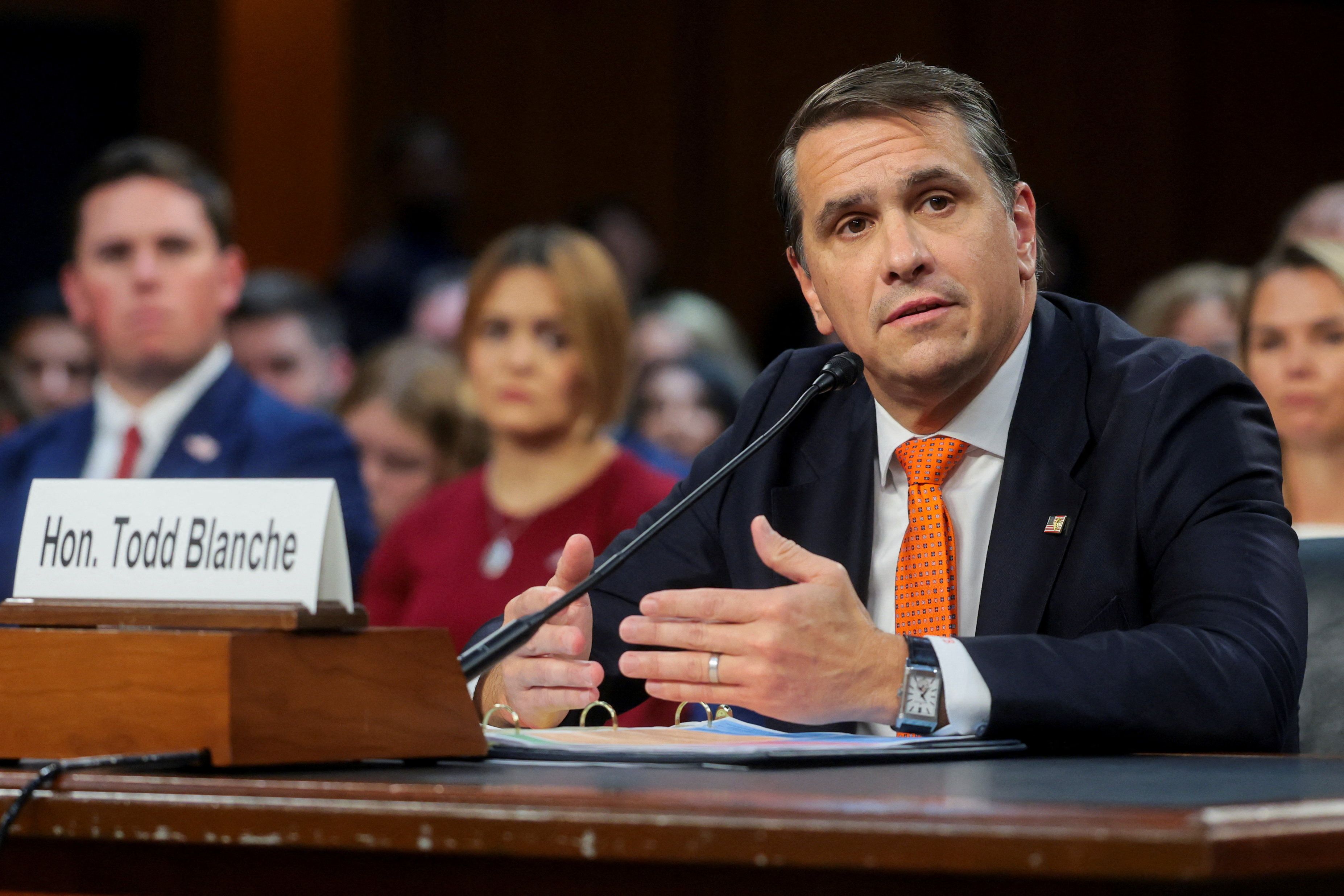 Acting Attorney General Todd Blanche
