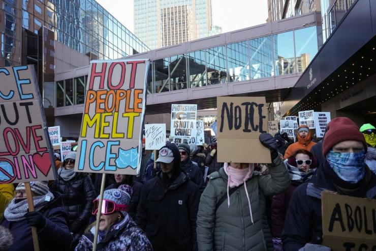 “ICE Out” protest in Minneapolis