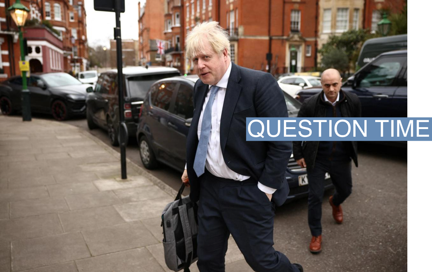 Former British Prime Minister Boris Johnson arrives at a residence in London, Britain, March 3, 2023. REUTERS/Henry Nicholls