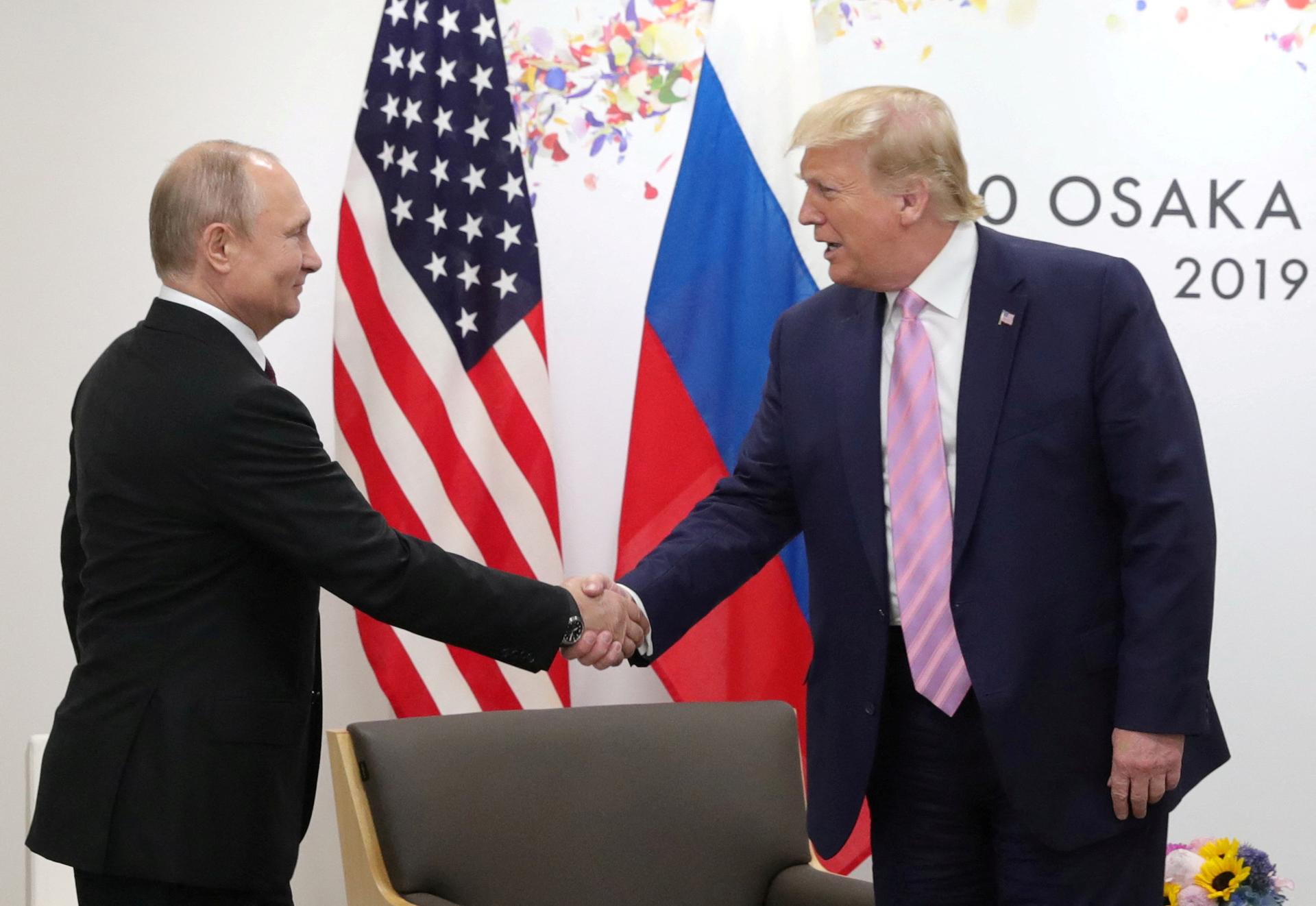 Putin and Trump in 2019. 