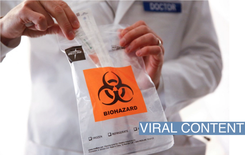 A sample test kit at a drive-through clinic for coronavirus, flu and RSV, at UW Medical Center Northwest in Seattle, Washington, March 9, 2020.