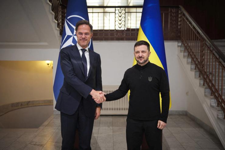 NATO Secretary General Mark Rutte and Ukraine’s President Volodymyr Zelenskyy.
