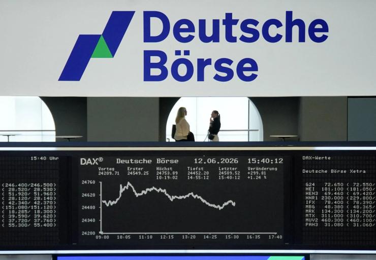 A photo from the German stock market.