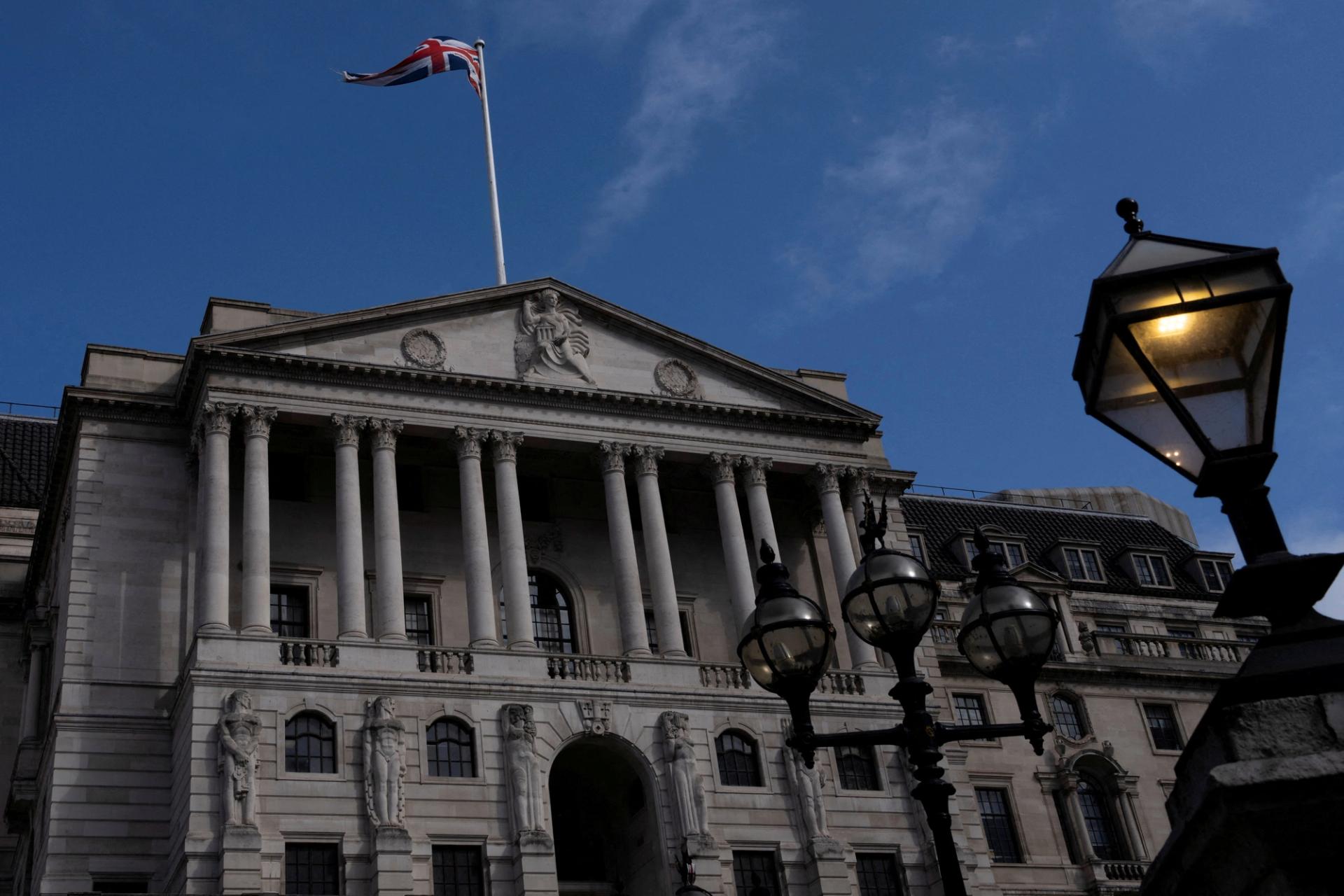 The Bank of England building in London.