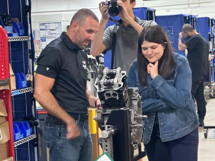 Rep. Haley Stevens, D-Mich., at right