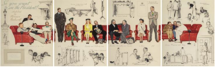 Norman Rockwell, “So You Want to See The President!” (1943). Heritage Auctions