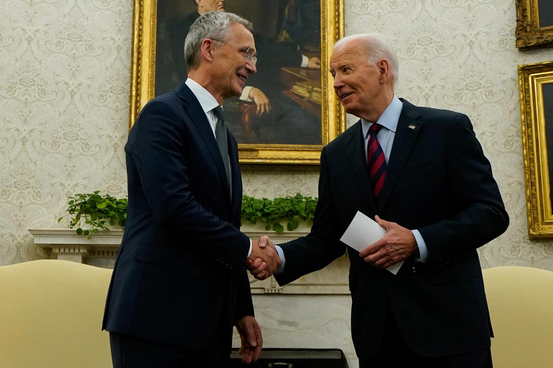 U.S. President Joe Biden and NATO Secretary General Jens Stoltenberg