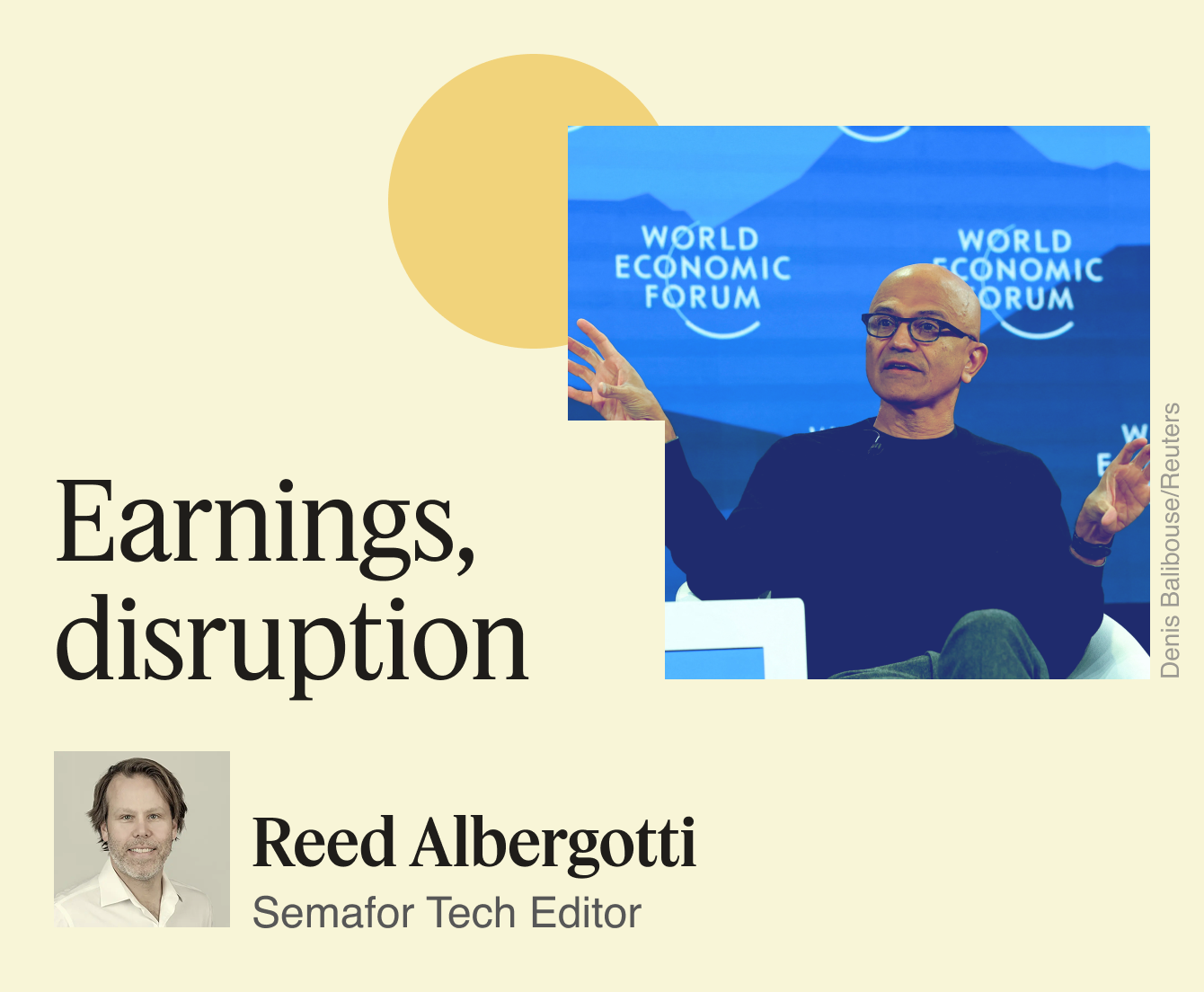 Earnings, disruption.