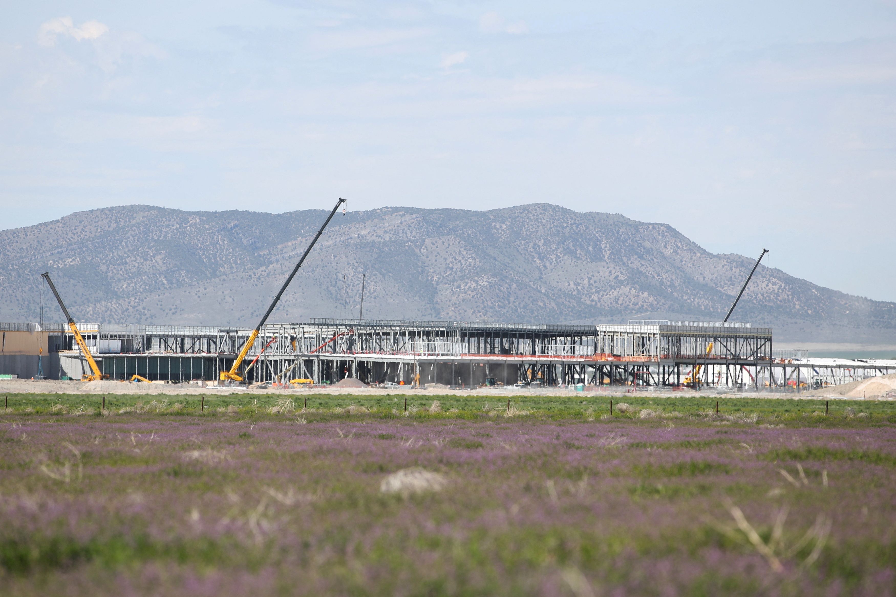 A new Facebook data center is under construction in Eagle Mountain.