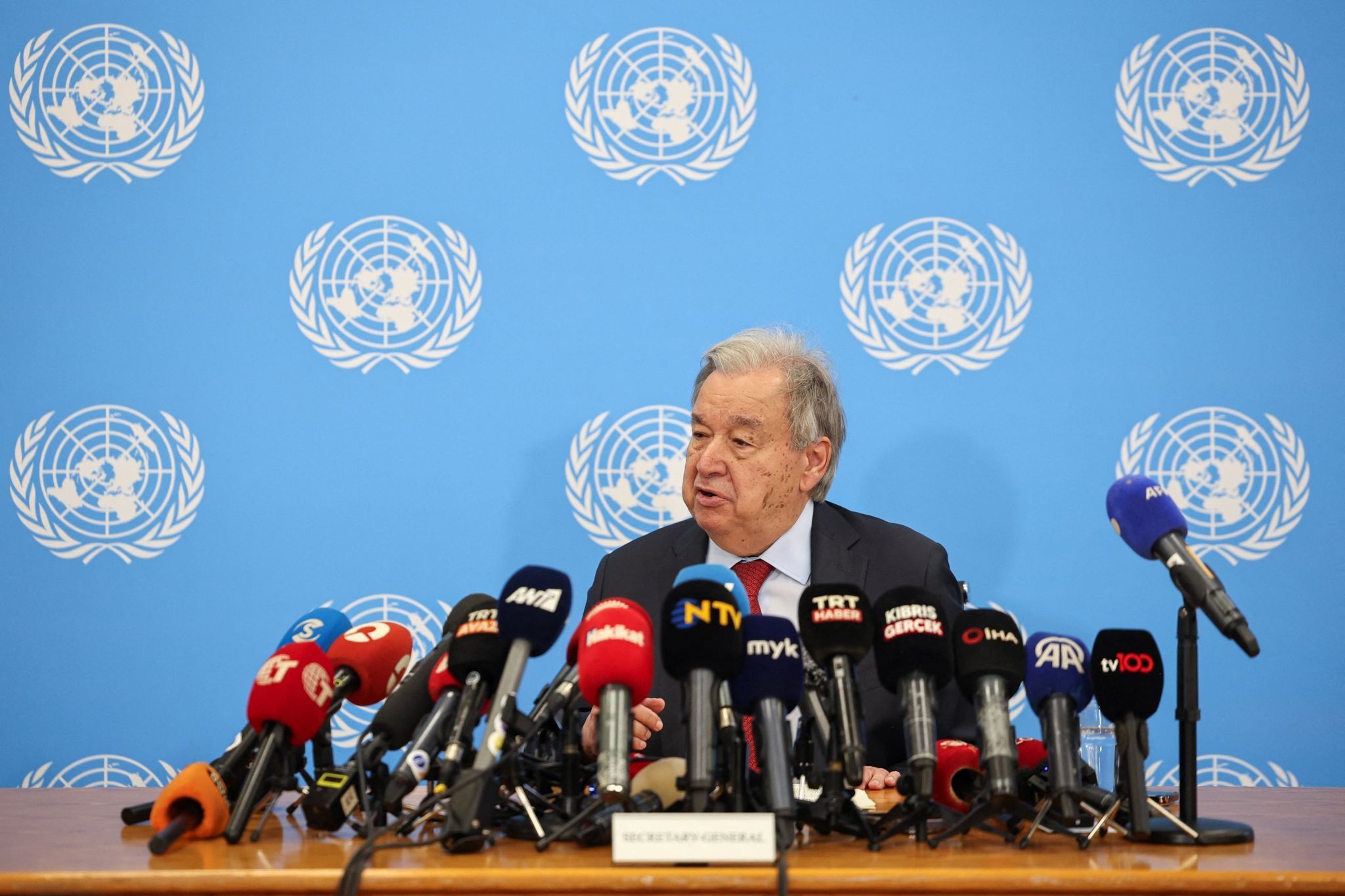 UN Secretary General Antonio Guterres.
