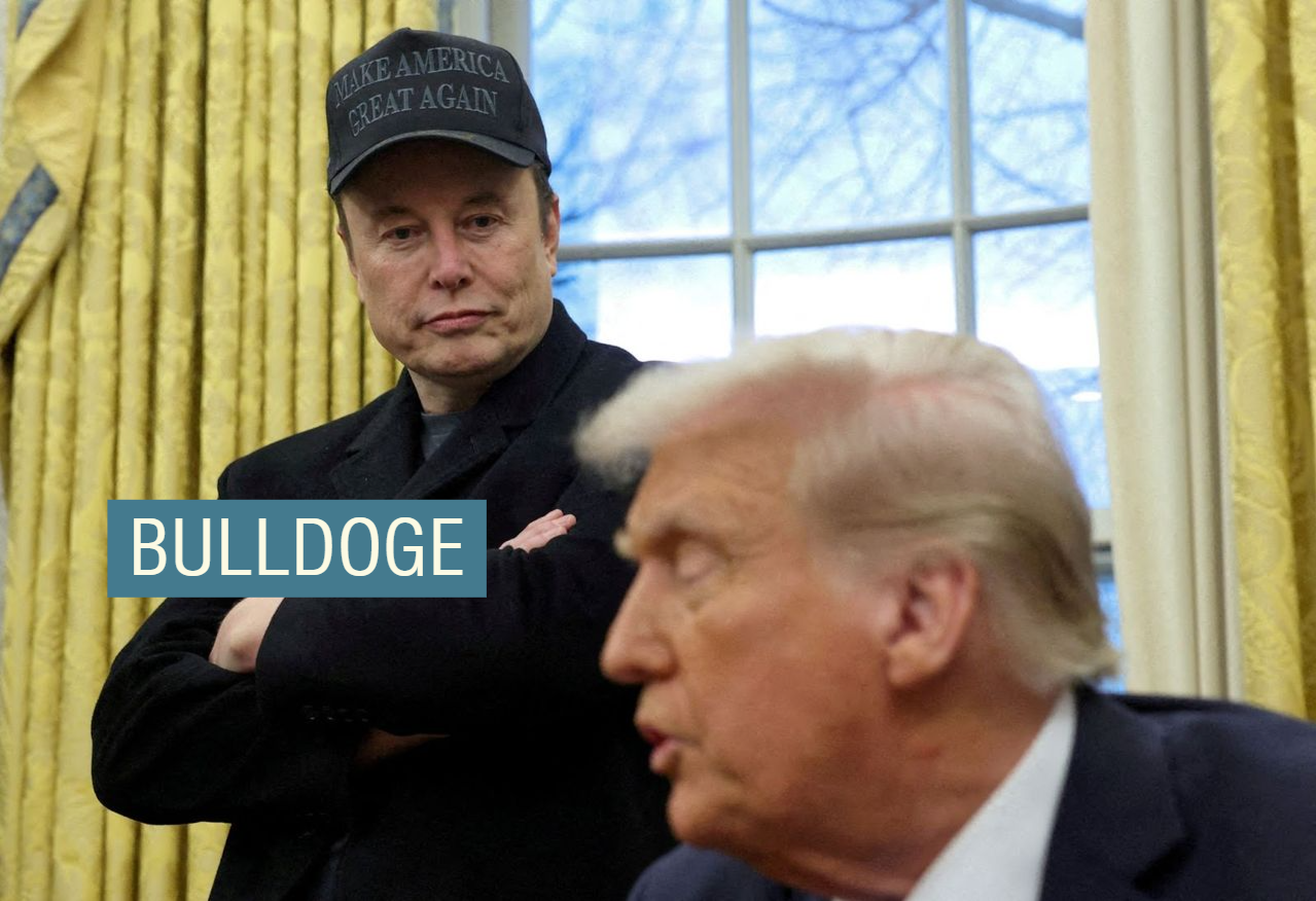 埃隆·马斯克和唐纳德·特朗普在椭圆形办公室。