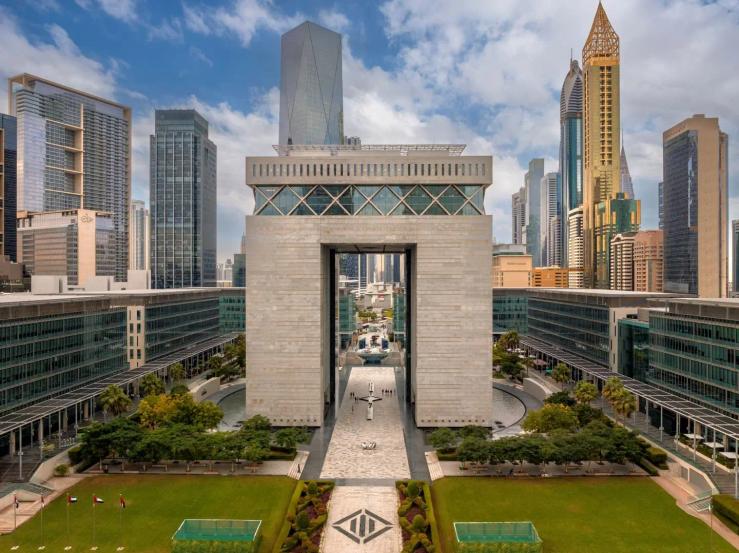 the DIFC gate building.