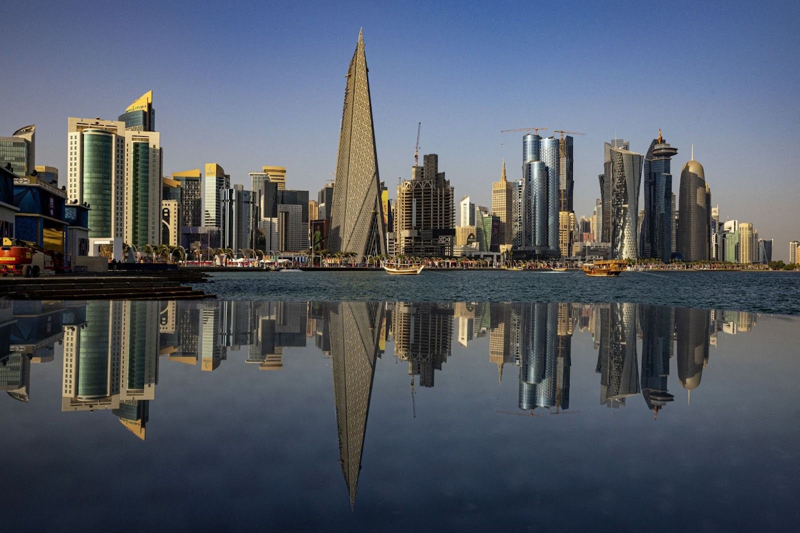 A view of Doha’s skyline.