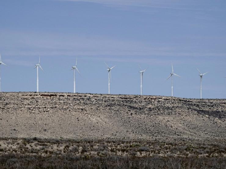 A general view of Vestas V-47 660 kilowatt wind turbines, part of the Indian Mesa Wind Farm owned by NextEra Energy Resources