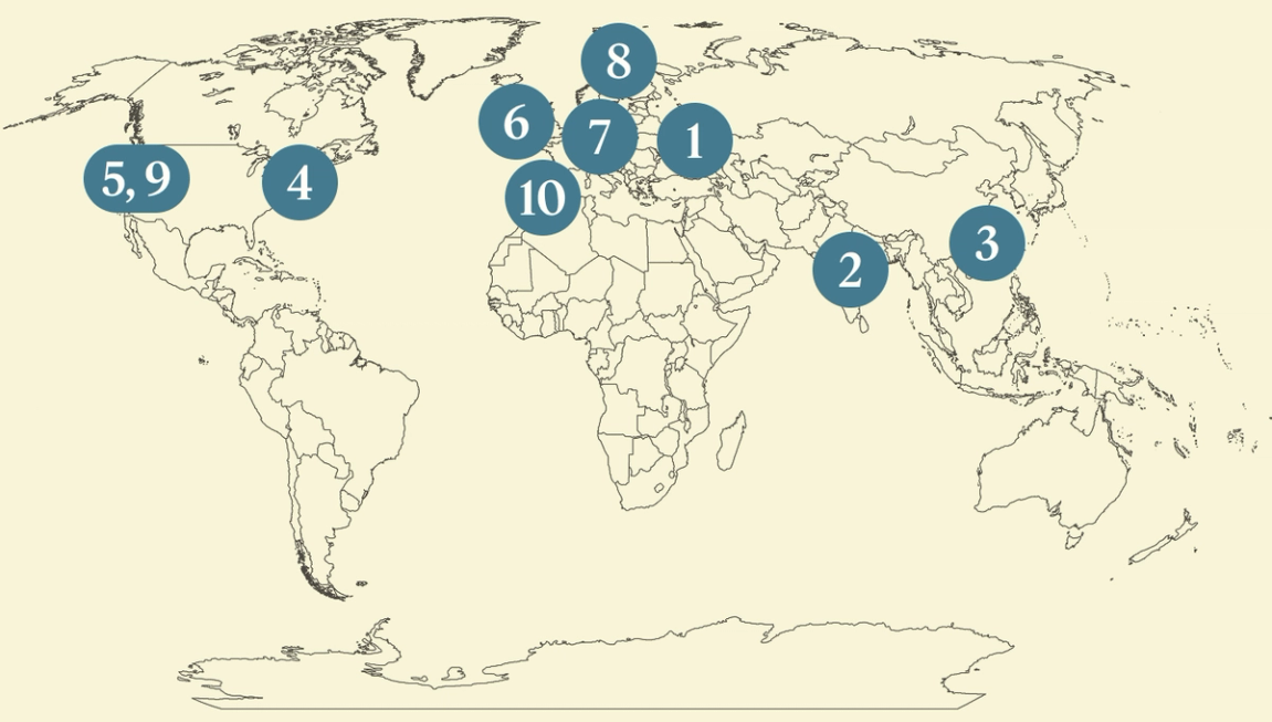 Semafor World Today map graphic.