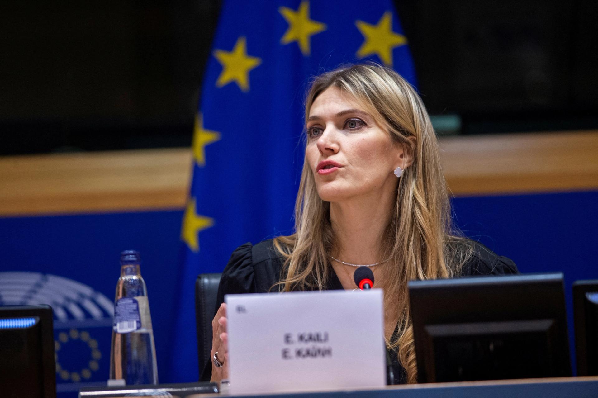 European Parliament vice president, Greek socialist Eva Kaili, is seen at the European Parliament in Brussels, Belgium December 7, 2022.