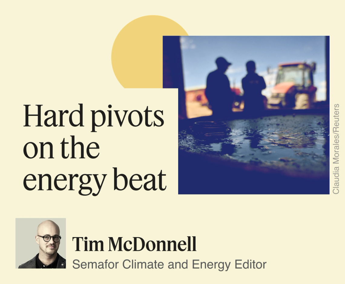 A graphic saying ‘Hard pivots on the energy beat.’