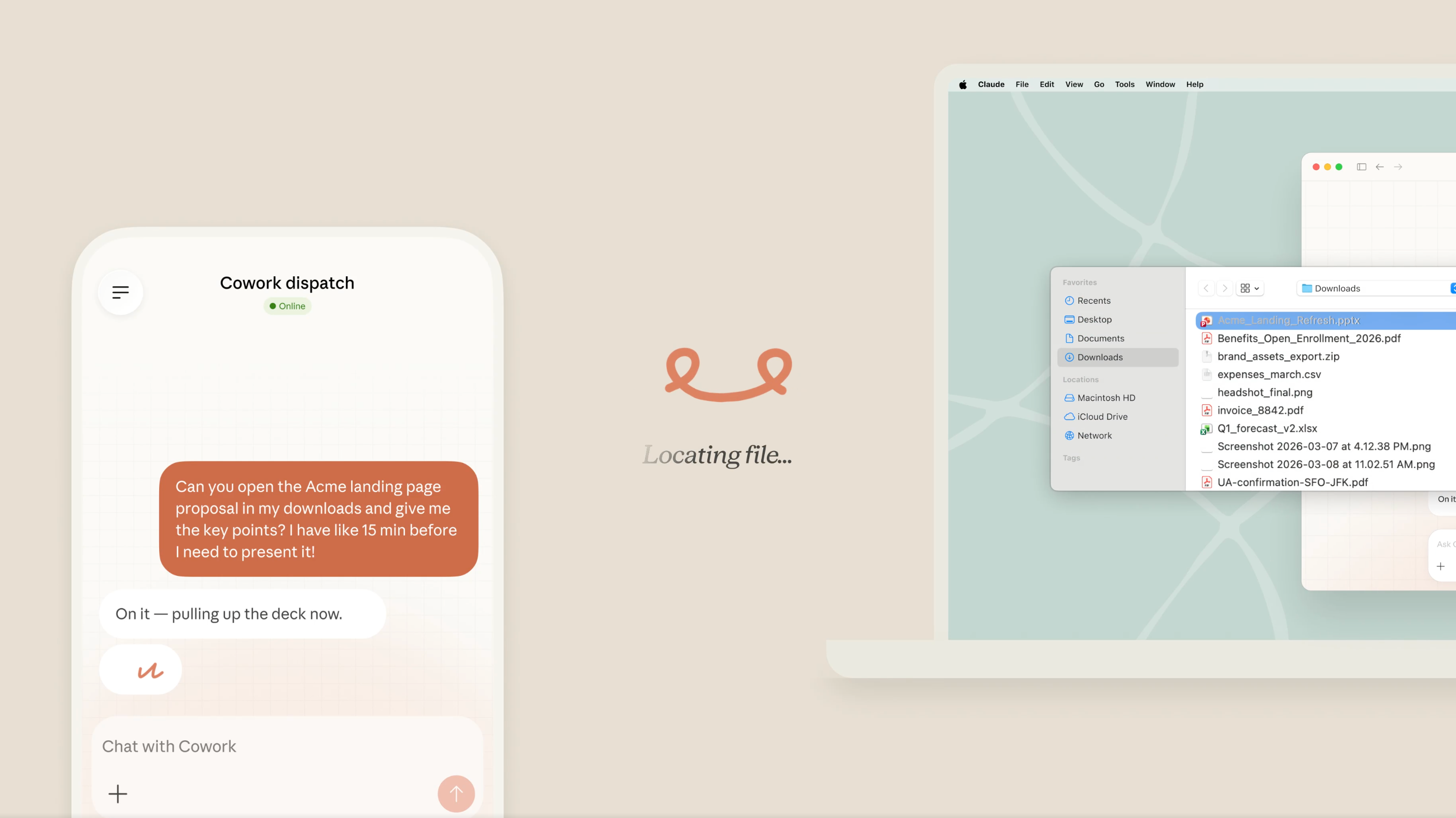 A screenshot of Anthropic Dispatch.