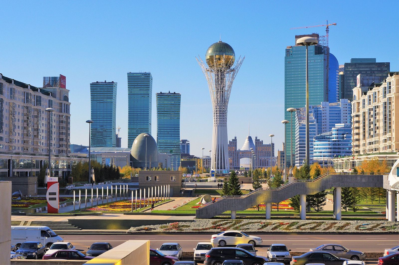 A view of Astana, Kazakhstan.