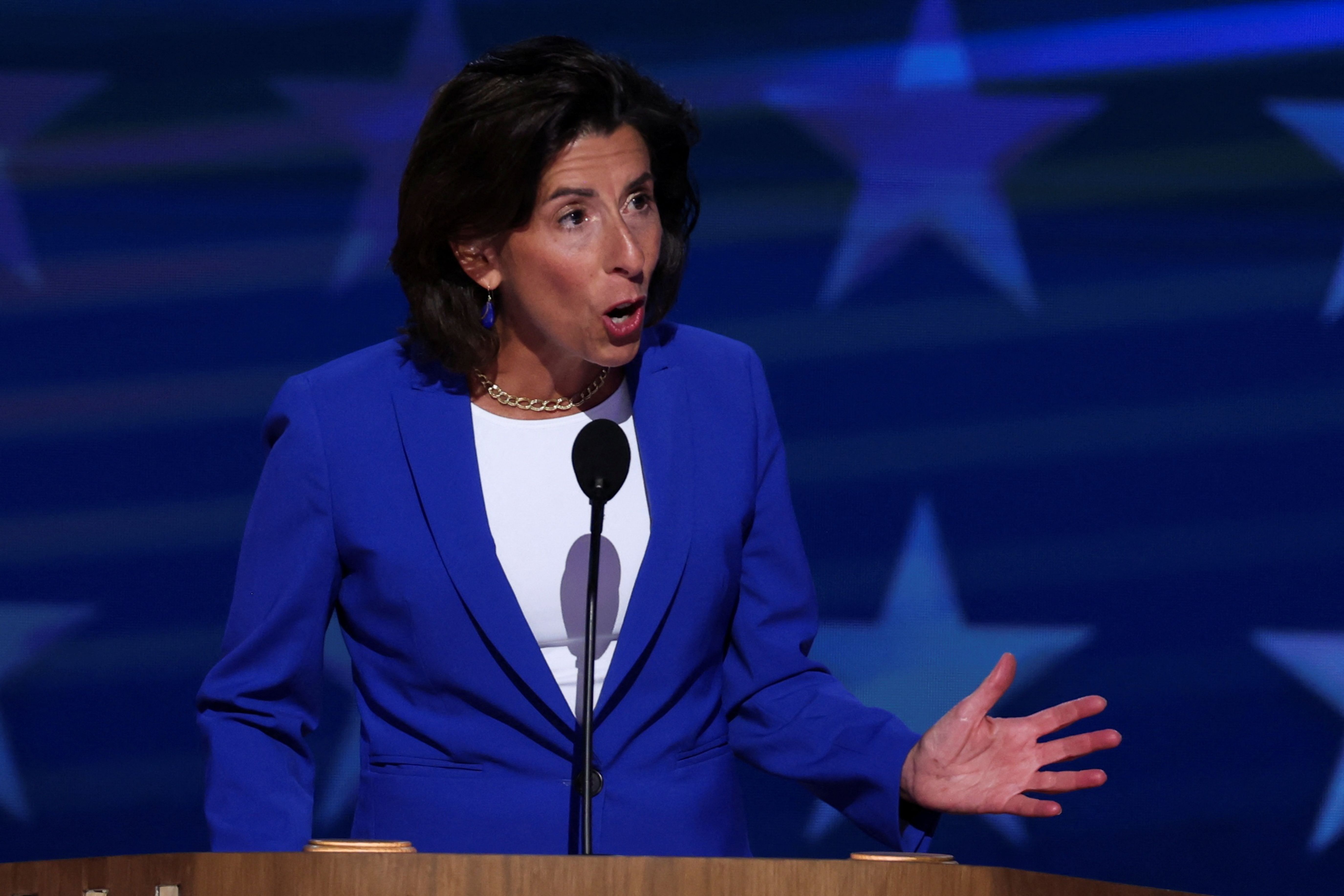 Gina Raimondo at the 2024 Democratic National Convention
