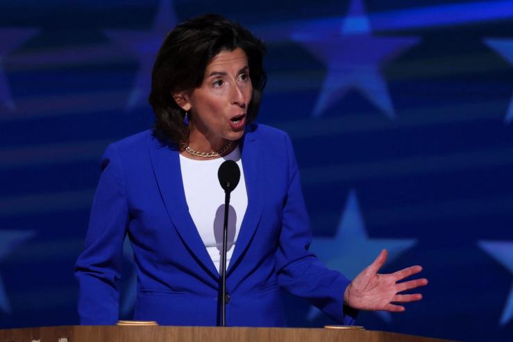 Gina Raimondo at the 2024 Democratic National Convention