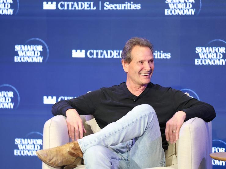 Dan Schulman (CEO - Verizon)speaks on stage during Semafor World Economy 2026 on April 15, 2026 in Washington, DC.