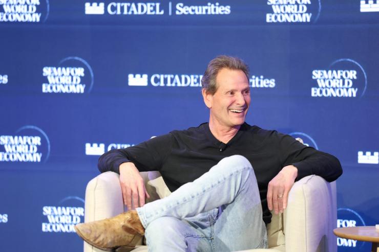 Dan Schulman (CEO - Verizon)speaks on stage during Semafor World Economy 2026 on April 15, 2026 in Washington, DC.