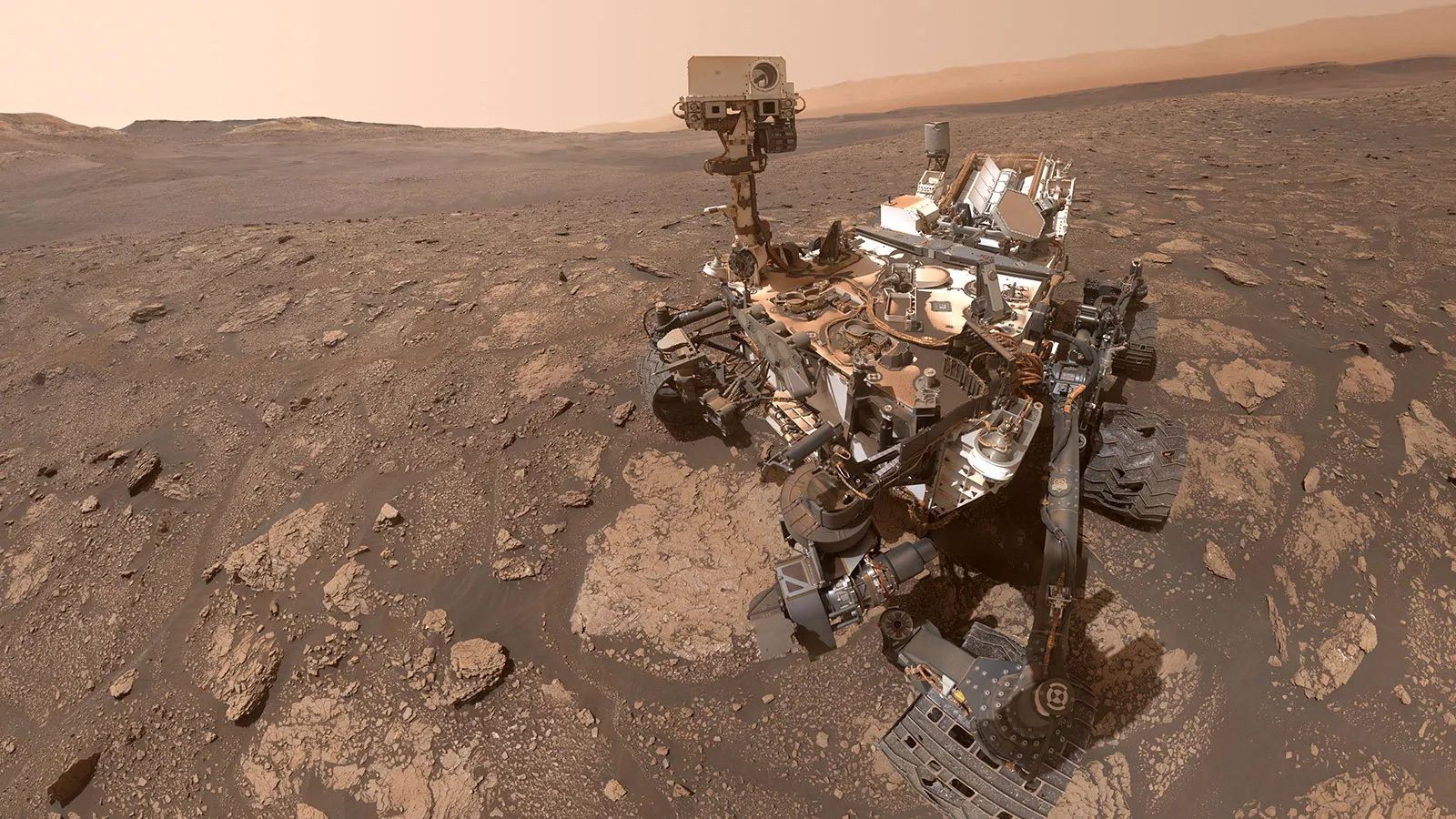 The Curiosity rover. 