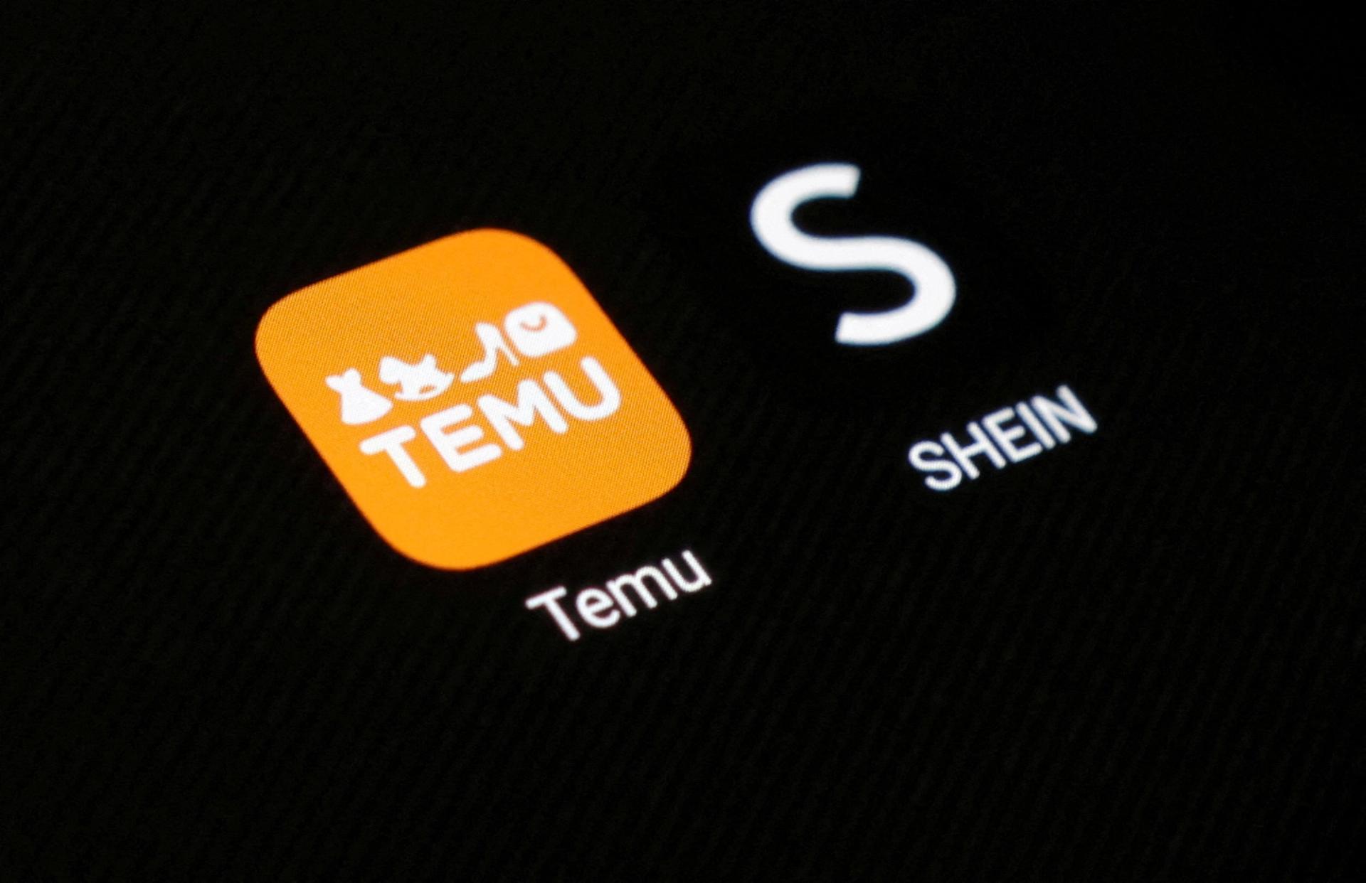 App icons for SHEIN and Temu